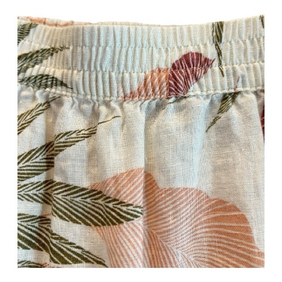 🆕 NWOT Tahari white linen tropical print mini skirt | size S - Picture 4 of 7